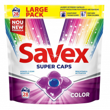 Стиральный порошок в капсулах Savex Color 28шт