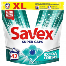 Стиральный порошок в капсулах Savex Fresh 42шт