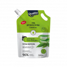 Средство для мытья посуды Qualita Green TeaAloe 500мл