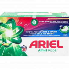 Стиральный порошок в капсулах Ariel Pods Color 38шт.