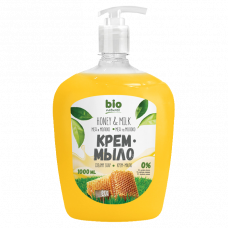 Мыло жидкое Bio Naturell Мед с молоком 1л