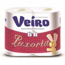 Туалетная бумага Veiro трехслойная 4 рулона 