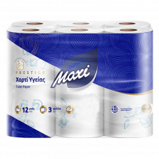 Туалетная бумага Maxi трехслойная 12 рулонов