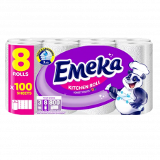 Полотенца бумажные Emeka forest fruits трехслойные 8рулонов