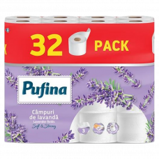 Туалетная бумага Pufina Lavanda трехслойная 32 рулона