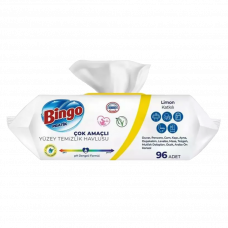 Салфетки влажные чистящие универсальные Bingo Lemon 96шт.