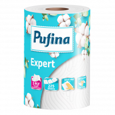 Полотенца бумажные Pufina Expert трехслойные 1рулон