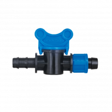 Кран для капельной трубки 20х20мм Poelsan