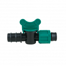 Кран для капельной трубки 20х22мм Poelsan