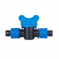 Кран для капельной трубки 20х20мм Poelsan