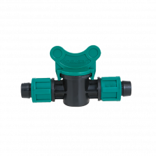 Кран для капельной трубки 22х22мм Poelsan