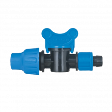 Кран для капельной трубки 20х20мм Poelsan