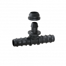 Тройник для трубки с коннектором 20х20х20мм Poelsan