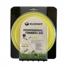 Леска для мотокосы 4мм 24м квадратный Elefant 1LB