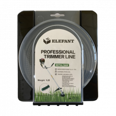 Леска для мотокосы 4мм 31м Metal saw Elefant 1LB
