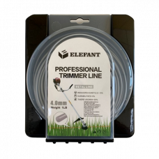 Леска для мотокосы 4мм 31м Metal Line Elefant 1LB