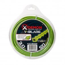 Леска для триммера 3мм 50м V-blade Demon M84086