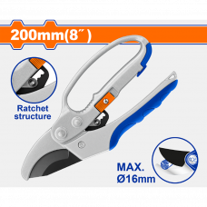 Секатор 200мм с храповым механизмом Wadfow WPA1E03