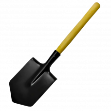 Лопата штыковая с черенком 50см