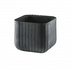 Горшок для цветов CUBE M антрацит 