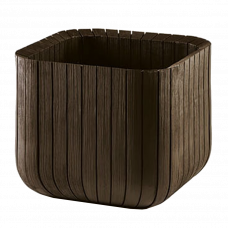 Горшок для цветов CUBE M коричневый