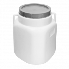 Бочка пластиковая пищевая квадратная 30л с крышкой 25см