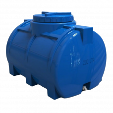 Емкость пластиковая горизонтальная овальная 870x590x540мм 200л