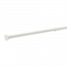 Карниз для ванной 22мм 125-220см SLIM белый алюминий 