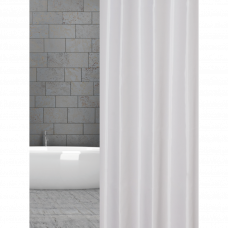 Штора для ванны PEVA с кольцами 180х200см белый
