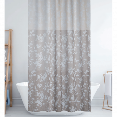 Штора для ванны ткань с кольцами 180х200см бежевый BS4247 