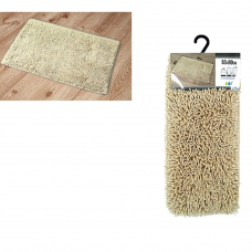 Коврик для ванной 50х80см Tendance 47251 бежевый-серый микрофибра 