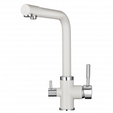 Смеситель для кухонной мойки Granula 2015 Белый