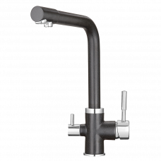 Смеситель для кухонной мойки Granula 2015 Черный