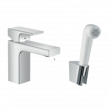 Смеситель для раковины с гигиеническим душем Vernis Shape хром