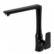 Смеситель для кухонной мойки черный/хром Tina