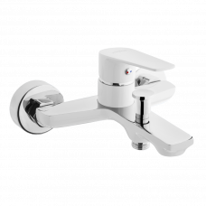 Смеситель для ванны и душа Dokos хром/белый