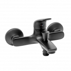 Смеситель для ванны и душа S-line Pro черный SIKOBSLPRO222C