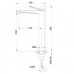 Смеситель для раковины черный глянцевый Trend BU-70-W04-V