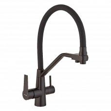 Смеситель для кухонной мойки графит 451Refl.Black ZERIX