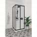 Кабина душевая квадратная 80х80х185см черный Funkia Deante