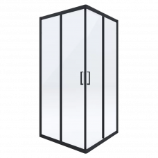 Кабина душевая квадратная 80х80х185см черный Funkia Deante