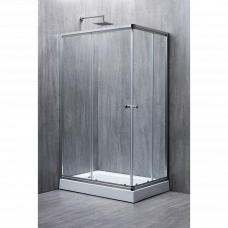 Кабина душевая прямоугольная 100x80x190см прозрачный Elegant