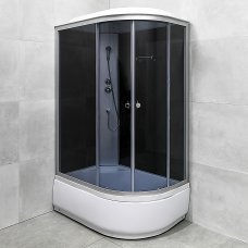 Кабина душевая левосторонняя Delia 120х80х215/40см