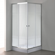 Кабина душевая квадратная Malta 90х90х195/13см 4мм хром