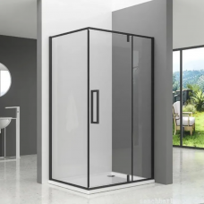 Кабина душевая прямоугольная левосторонняя 1200х900х1900х8мм ДК/C3031 черный