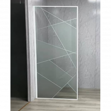 Стена для душевой кабины 100х190см 8мм ДП/C3032-100C хром