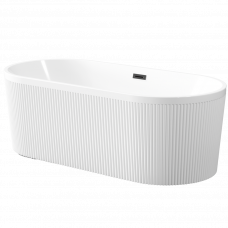 Ванна акриловая 1700x700мм GLAMOUR AN-01-140-KPL + сифон черный