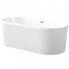Ванна акриловая 1700x700мм GLAMOUR AN-01-190-KPL + сифон золотистый 