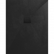 Поддон душевой из литьевого мрамора 100х80х2.6см SATALEK10080 черный