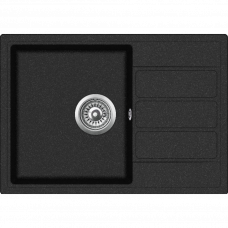 Мойка гранит ECO-2-B черный 62х44см